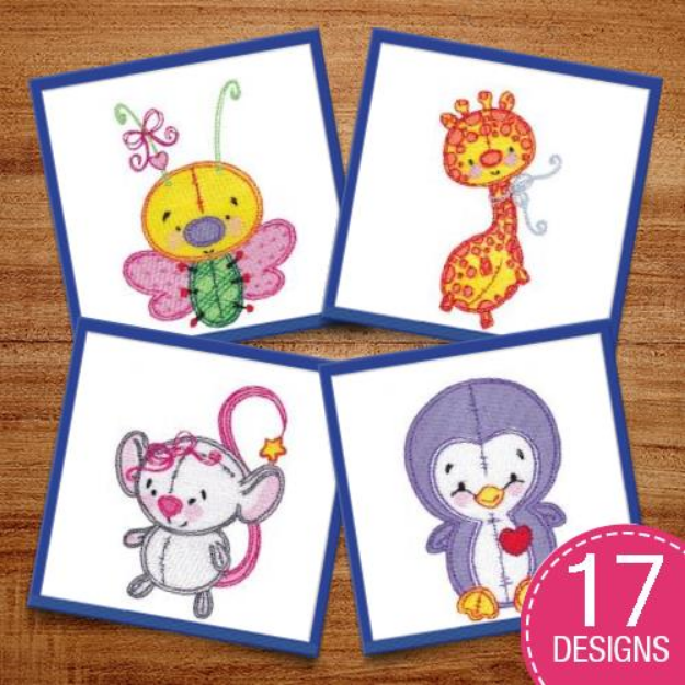 Picture of Baby Dolls Three Embroidery Design Pack