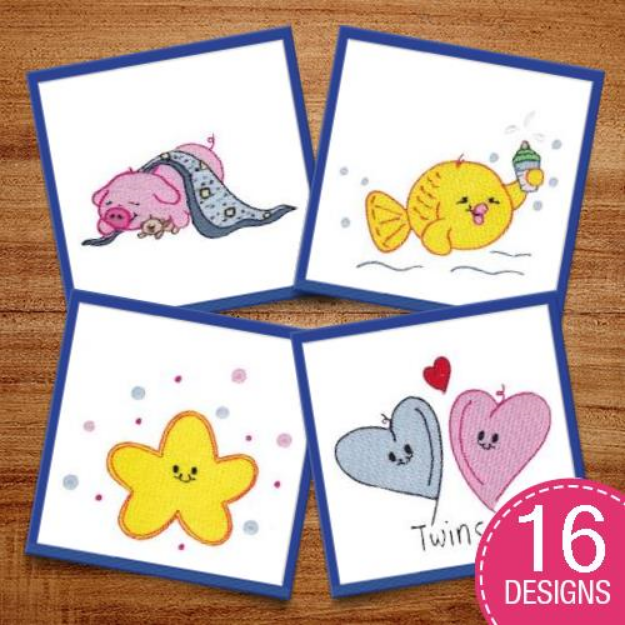 Picture of Baby Critters Embroidery Design Pack