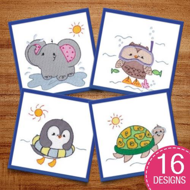 Picture of Summer Critters Embroidery Design Pack
