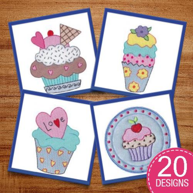 Picture of I Love Cake Embroidery Design Pack