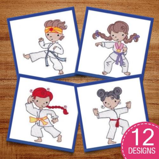 Picture of Karate Kid Embroidery Design Pack