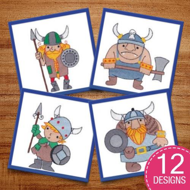 Picture of Vikings Embroidery Design Pack