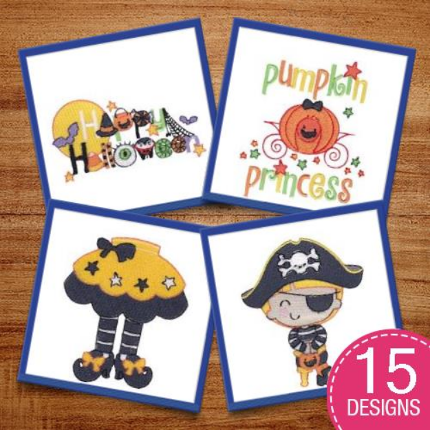 Picture of Cute Halloween Embroidery Design Pack