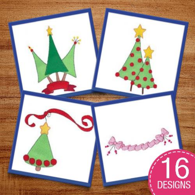 Picture of O Christmas Tree 5x7 Embroidery Design Pack