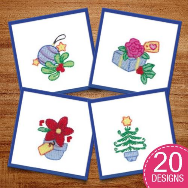 Picture of Christmas Minis Five Embroidery Design Pack