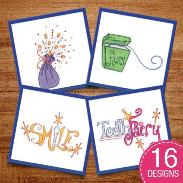 Picture of Pearly Whites Embroidery Design Pack