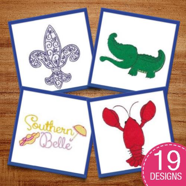 Picture of Southern Charm Embroidery Design Pack
