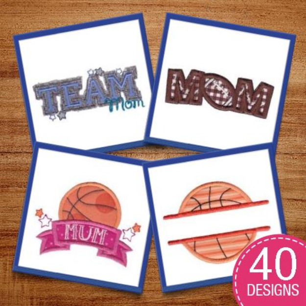Picture of Sports Mom Embroidery Design Pack