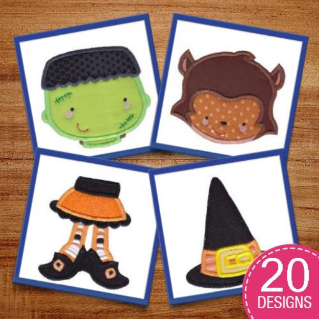 Picture of Halloween Mish Mash Applique Embroidery Design Pack