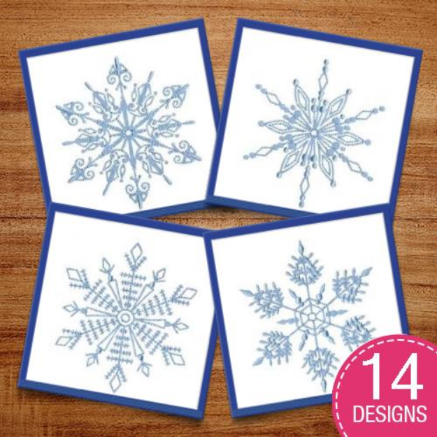 Picture of Snowflakes Too Embroidery Design Pack