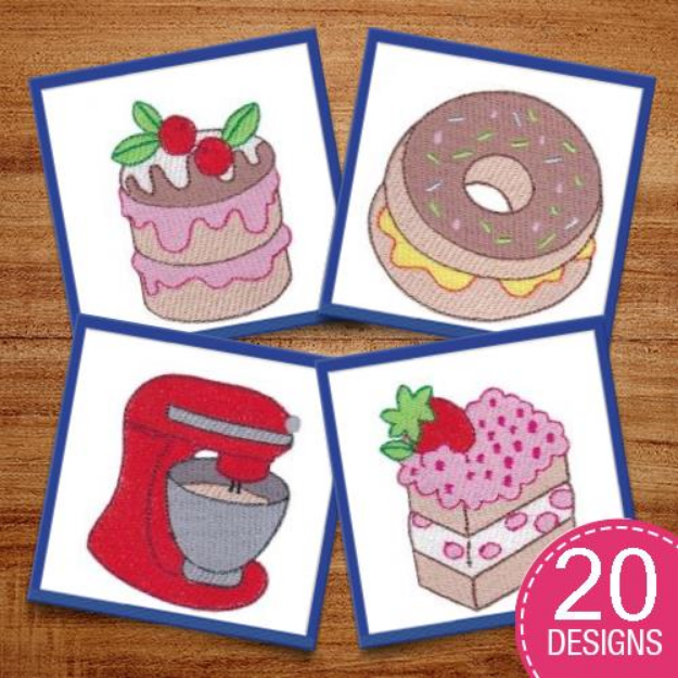 Picture of Baking Embroidery Design Pack