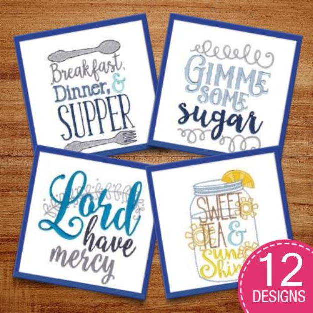 Picture of Southern Sentiments Embroidery Design Pack