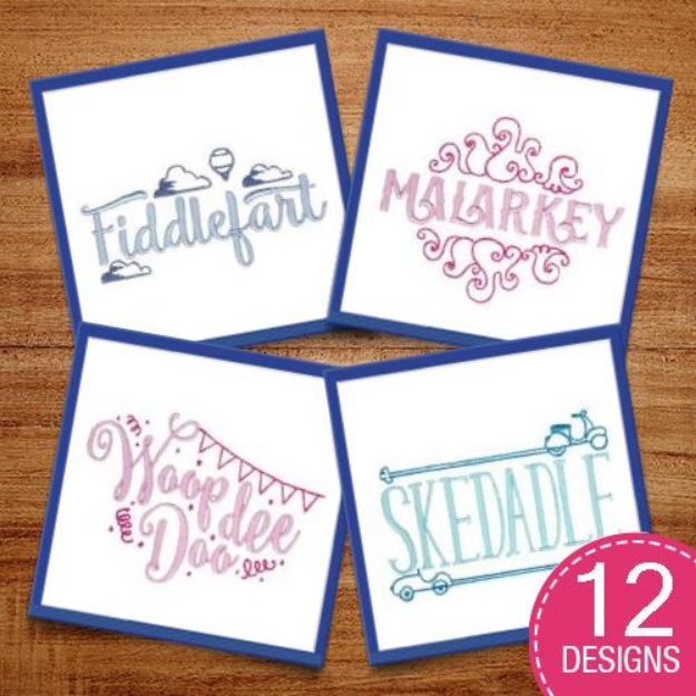Picture of Pardon My French Sentiments Embroidery Design Pack