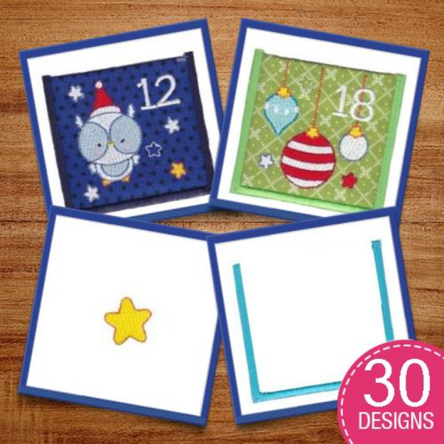 Picture of Advent Calendar Embroidery Design Pack