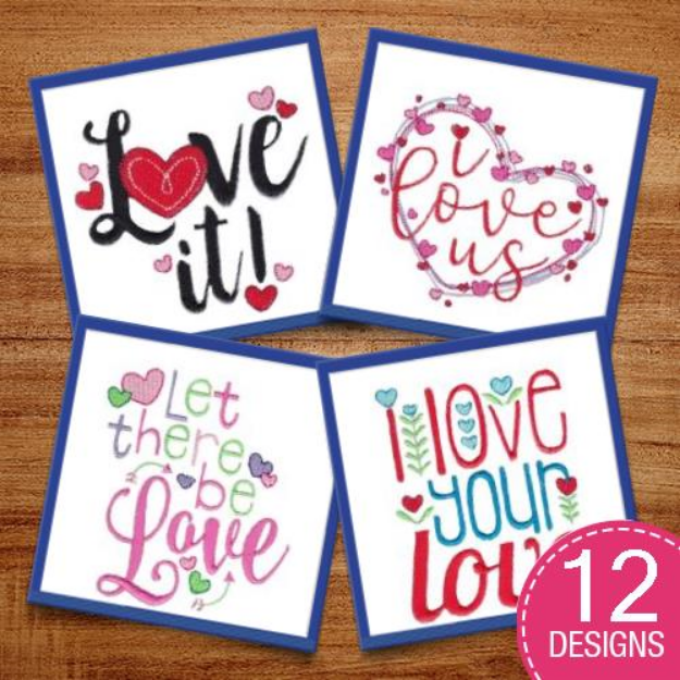 Picture of Love Song Embroidery Design Pack