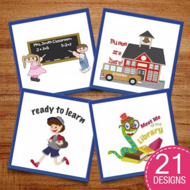 Picture of Ready To Learn Embroidery Design Pack