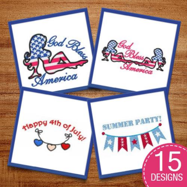 Picture of Celebrate With Sparkle Embroidery Design Pack