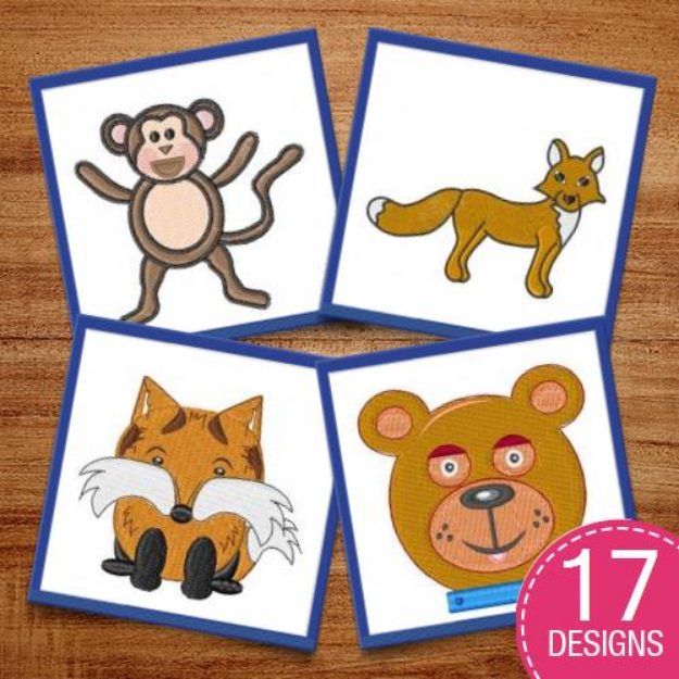 Picture of Wonderous Wildlife Embroidery Design Pack