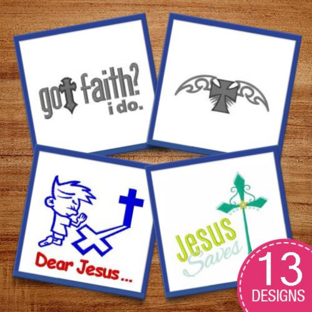Picture of Got Faith Embroidery Design Pack