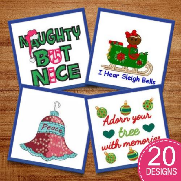 Picture of Christmas Delights Embroidery Design Pack