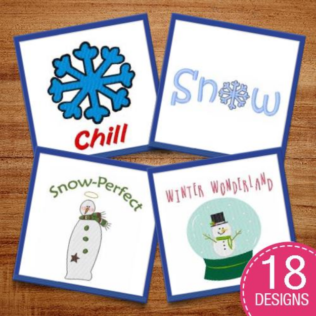 Picture of Snow Perfect Embroidery Design Pack