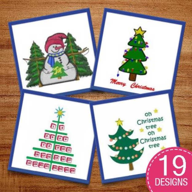 Picture of Christmas Cheer Embroidery Design Pack