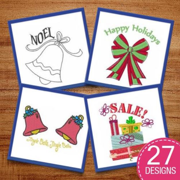 Picture of Holiday Happiness Embroidery Design Pack