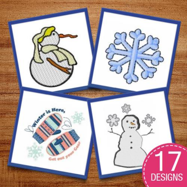 Picture of Winter In Near Embroidery Design Pack