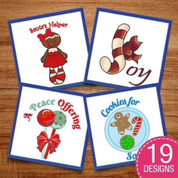 Picture of Christmas Treats Embroidery Design Pack