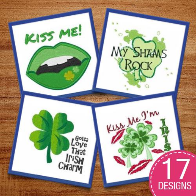 Picture of Luck Of The Irish Embroidery Design Pack