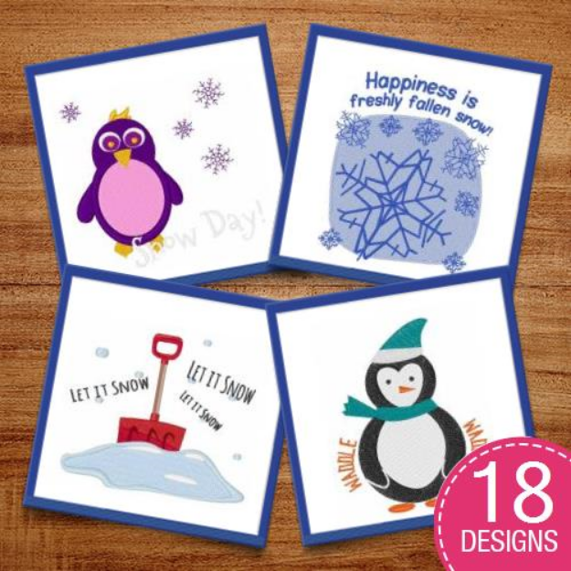 Picture of Baby Its Cold Outside Embroidery Design Pack