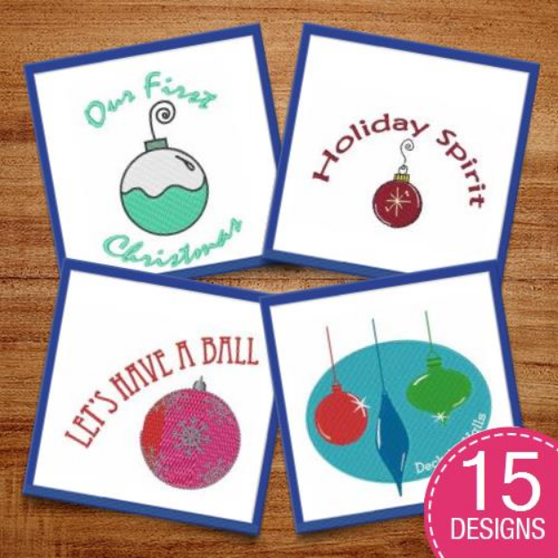 Picture of Holiday Spirit Embroidery Design Pack