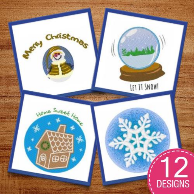 Picture of Snow Days Embroidery Design Pack
