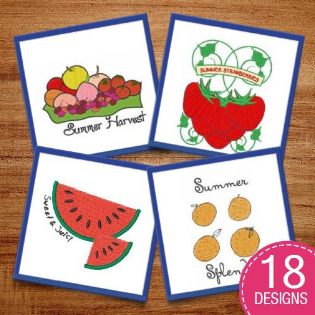 Picture of Sweet Summer Embroidery Design Pack