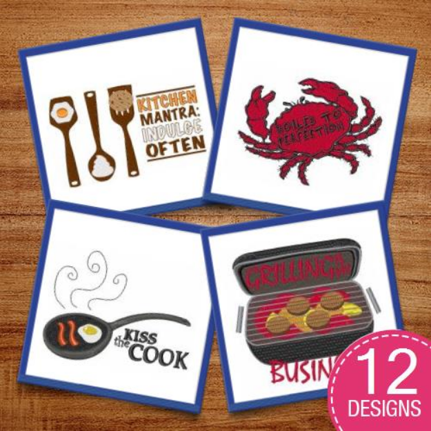 Picture of Get Cookin Good Lookin Embroidery Design Pack