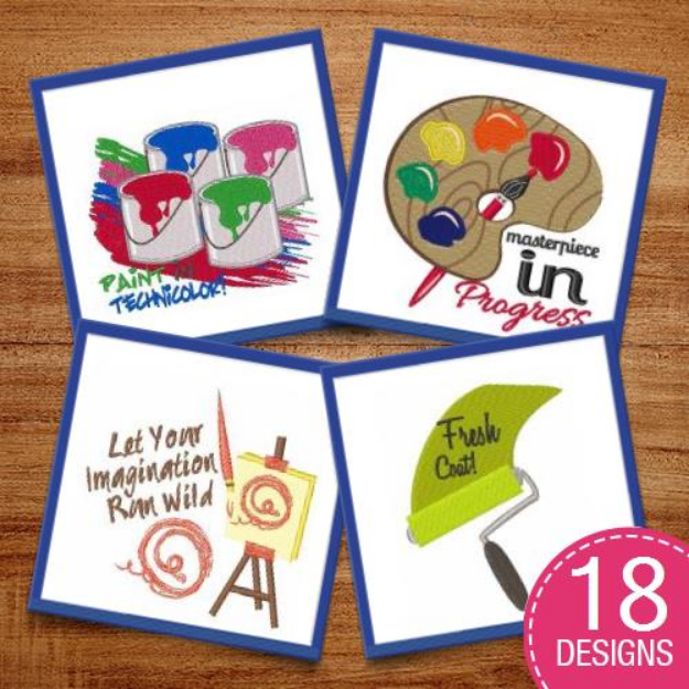 Picture of Live A Colorful Life Embroidery Design Pack