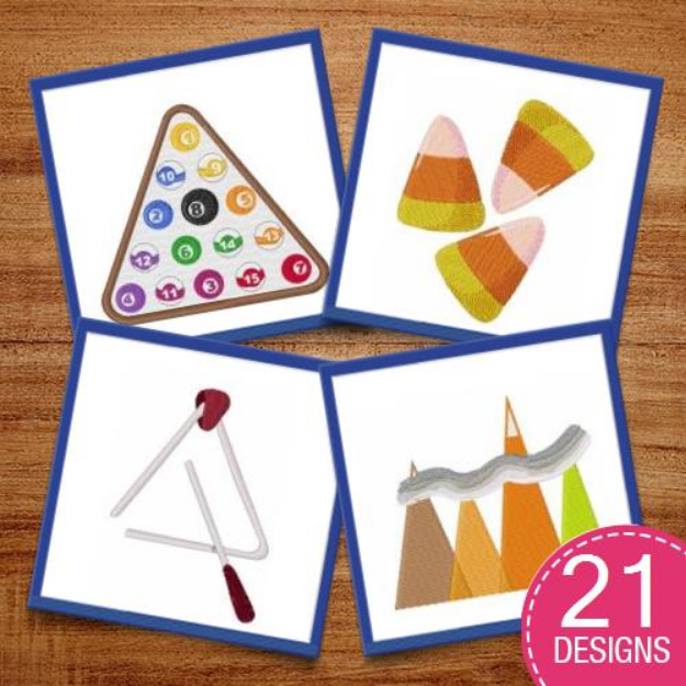 Picture of Triangle Decor Embroidery Design Pack
