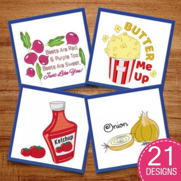 Picture of Yummy In The Tummy Embroidery Design Pack