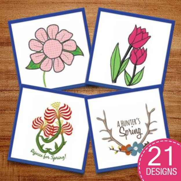 Picture of Ready For Spring Embroidery Design Pack