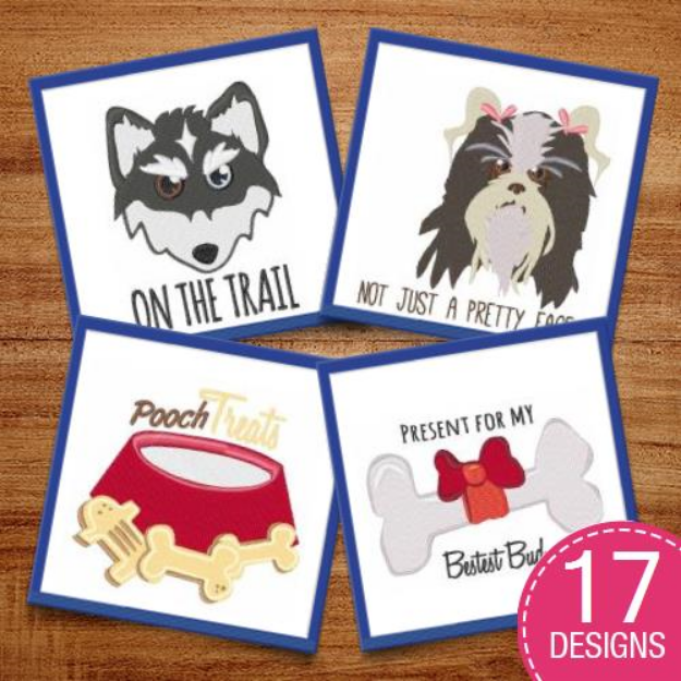 Picture of Be A Dog Person Embroidery Design Pack