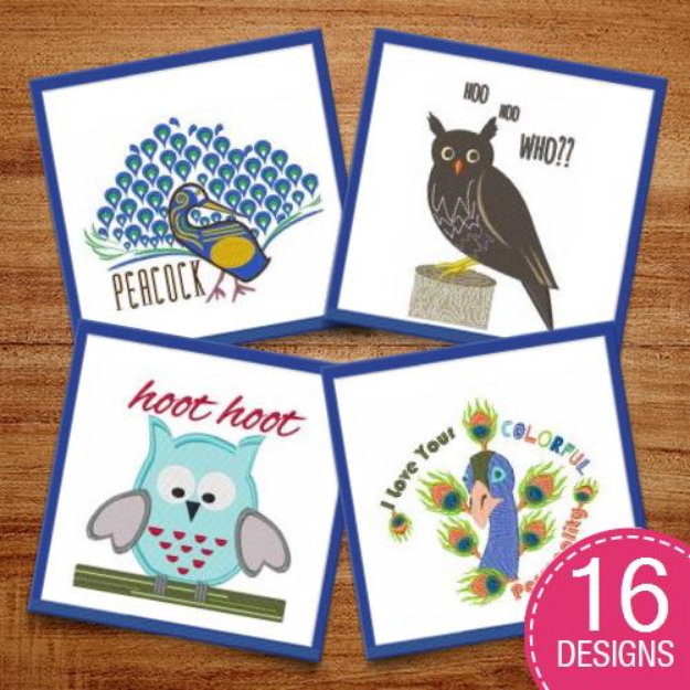 Picture of Bird Is The Word Embroidery Design Pack