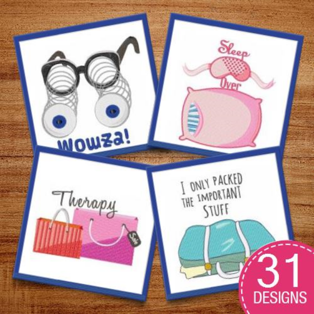 Picture of Crazy Accessories! Embroidery Design Pack