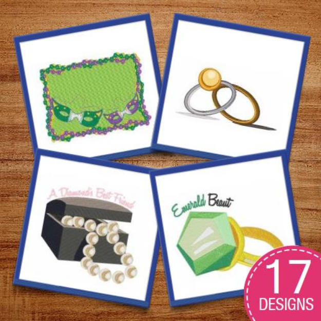 Picture of Add A Little Bling Embroidery Design Pack