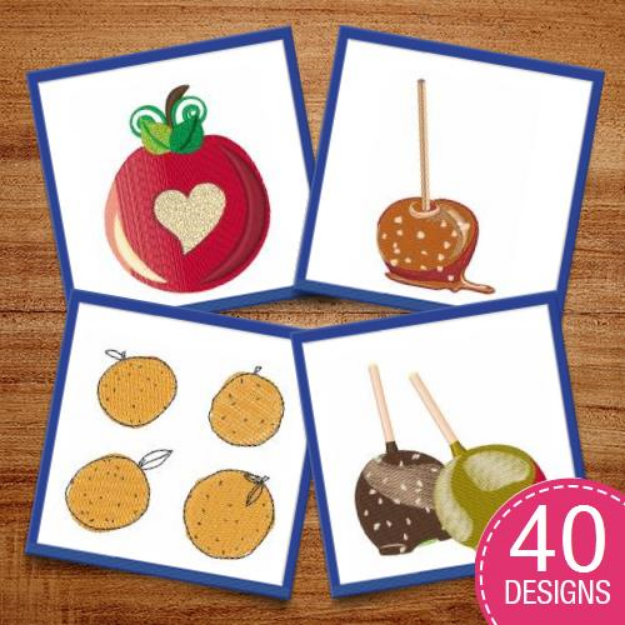 Picture of Fruits Are Delicious Embroidery Design Pack