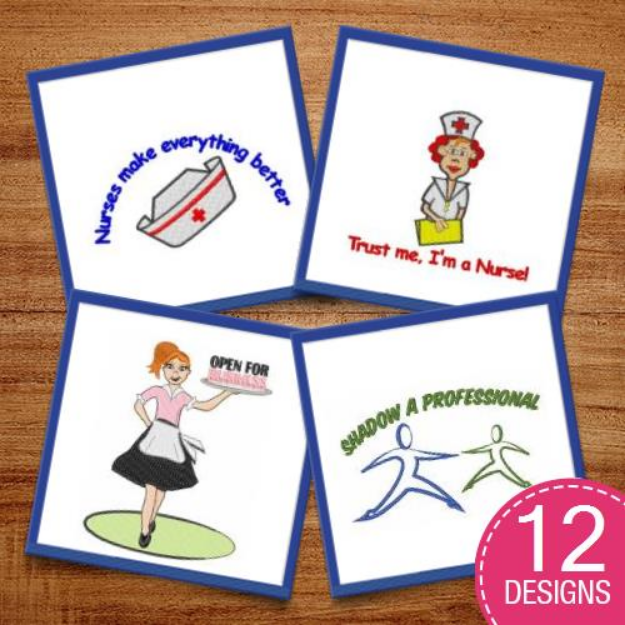 Picture of Women At Work Embroidery Design Pack