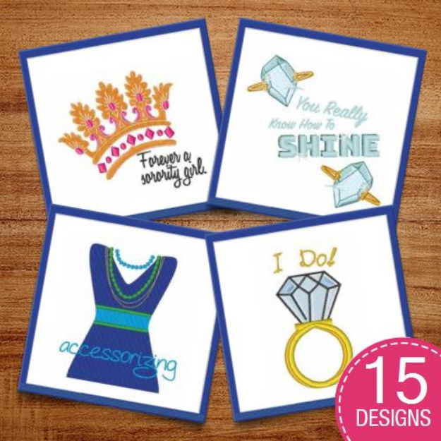 Picture of Blingy Accessories Embroidery Design Pack