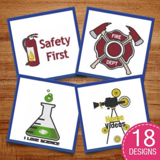 Picture of Safety First Embroidery Design Pack