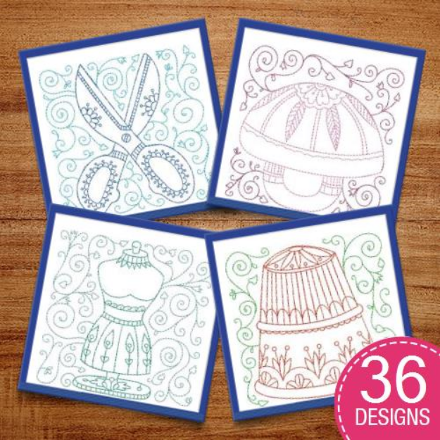 Picture of Sewing Quilt Blocks Embroidery Design Pack
