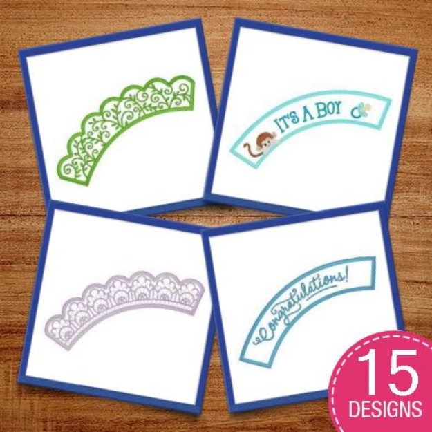 Picture of Cupcake Holders Embroidery Design Pack