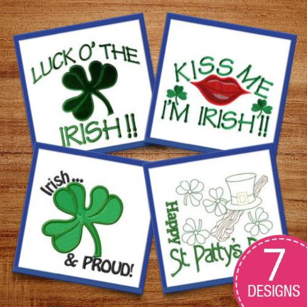 Picture of Irish & Proud! Embroidery Design Pack